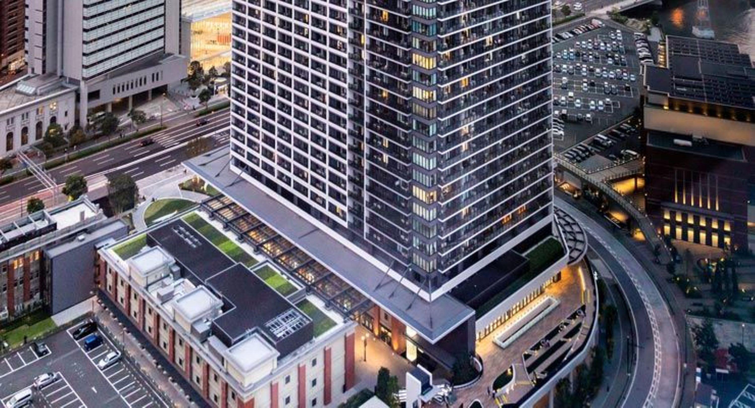 Oakwood Suites Yokohama 요코하마 외부 사진 The hotel in 2018